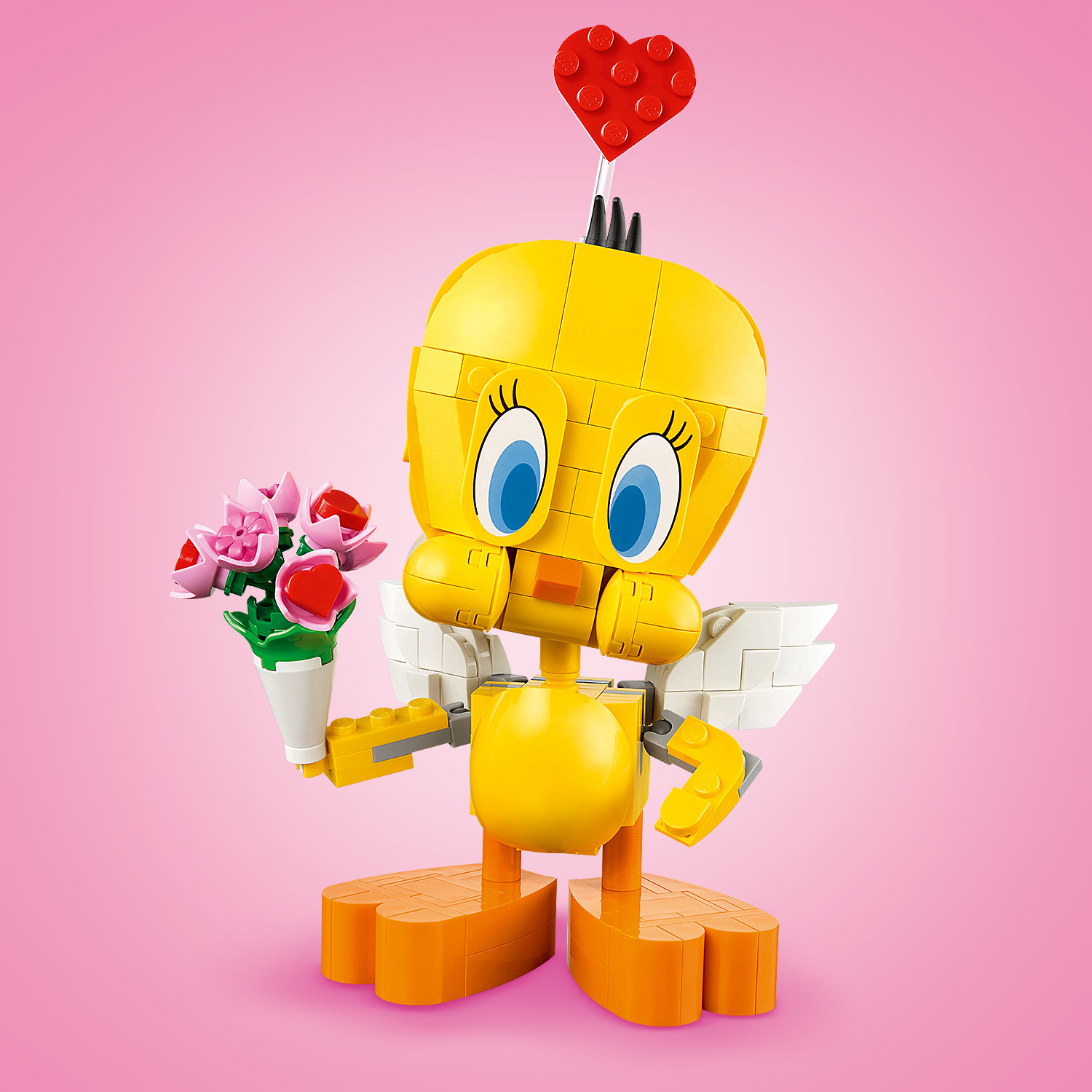 Tweety s&nbsp;kvetinami
